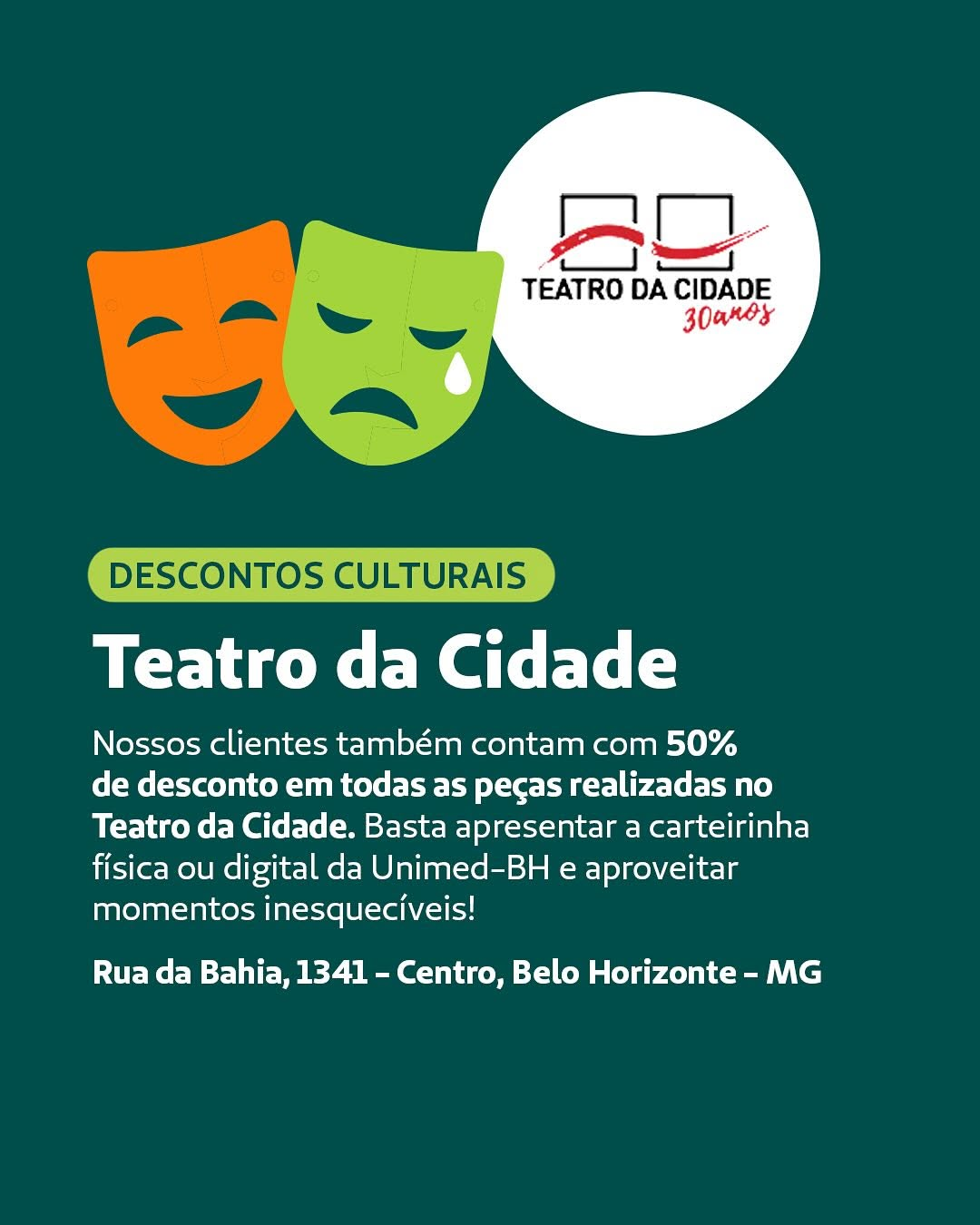 Desconto no Teatro da Cidade